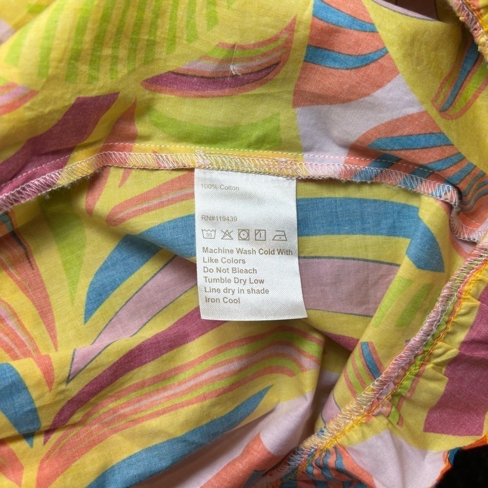 Flora Bea NYC Carey Maxi Dress Yellow Tiered Ruffle Small NWOT - Picture 12 of 12